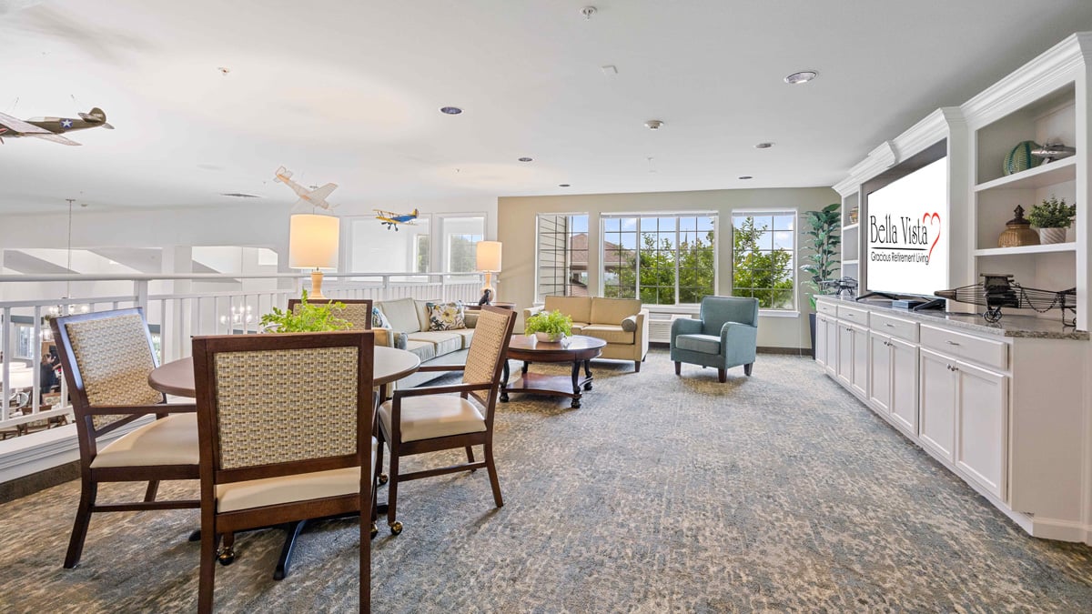 The TV lounge at Bella Vista