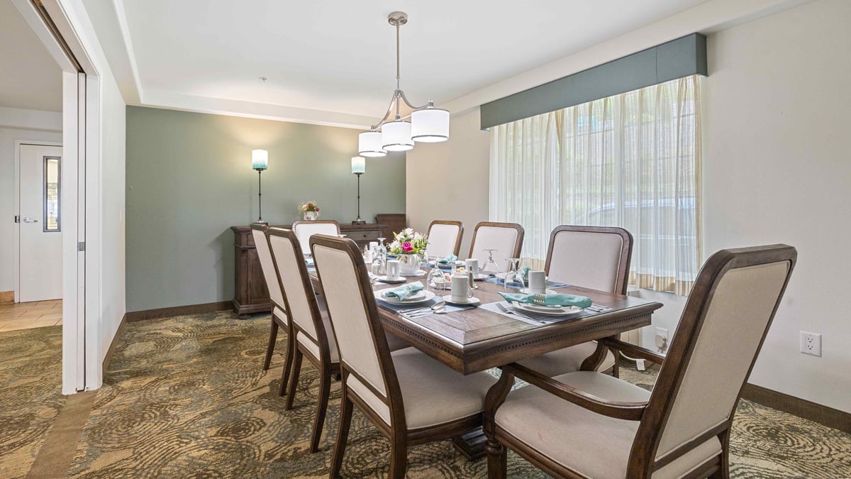 The dining room at Bella Vista